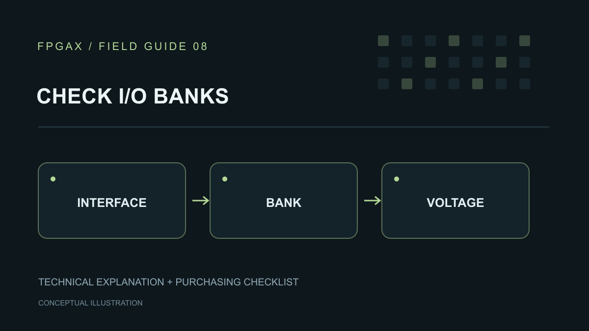 FPGA I/O Banks and Voltage: What to Check Before Choosing a Package